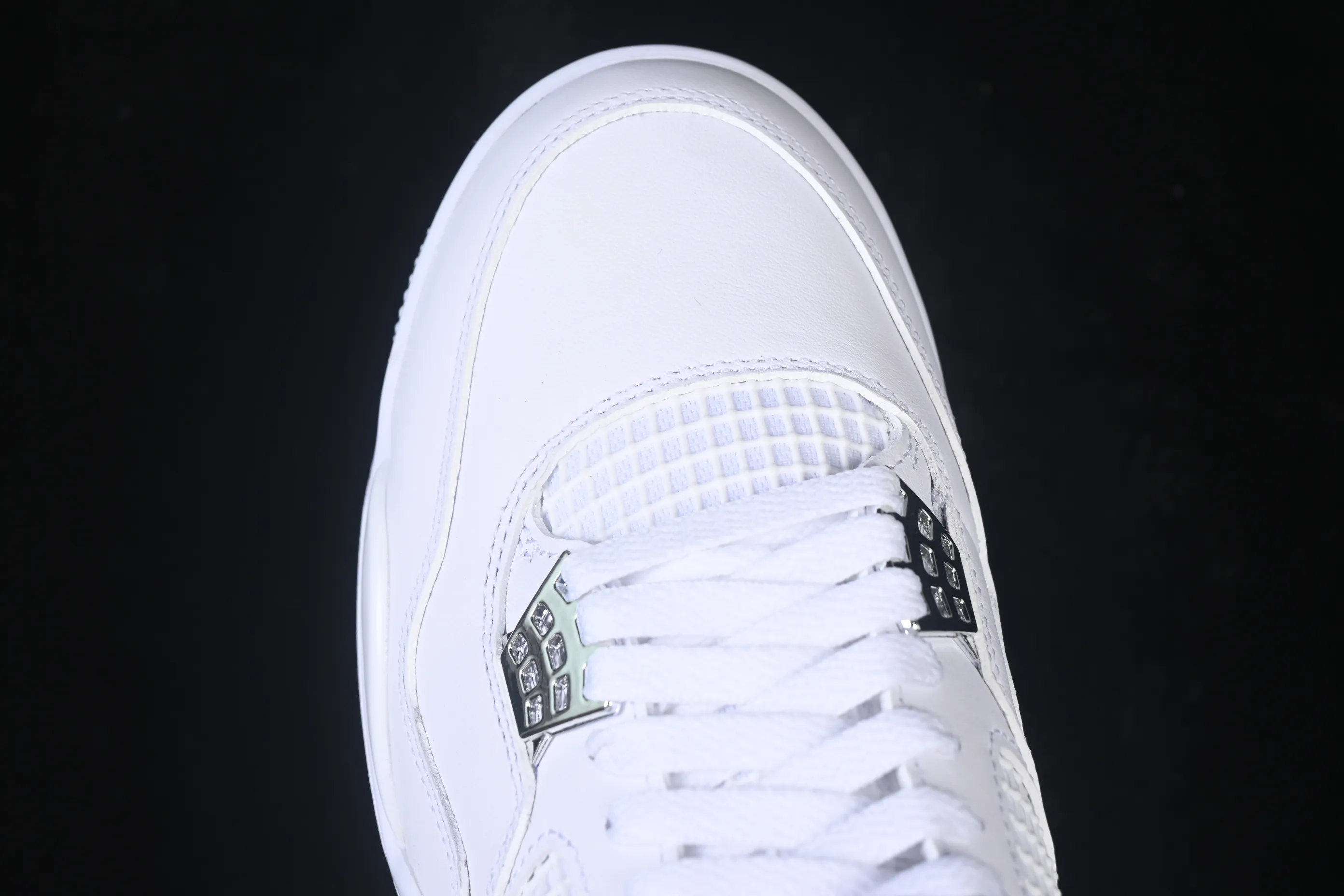 All categories Air Jordan Jordan series basketball shoes Air Jordan 4 LJR version Air Jordan 4 Retro "PureMoney" AJ4 Joe 4 White Cat First layer leather 308497-100